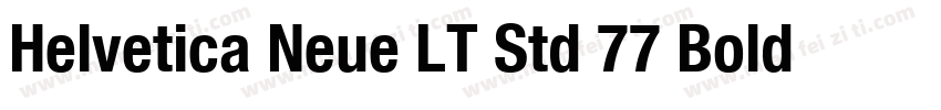 Helvetica Neue LT Std 77 Bold Conde字体转换